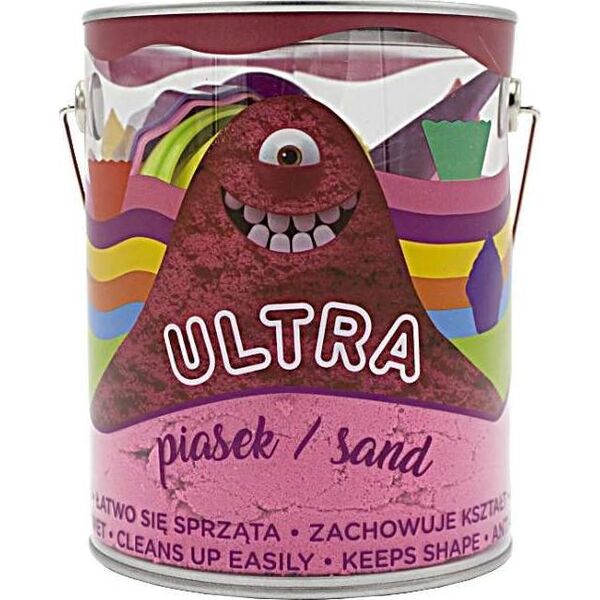 Epee Piasek UltraPiasek puszka 900g 4 duże foremki 2 narzędzia różowy Muffinki