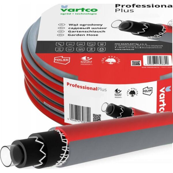 Vartco Wąż Ogrodowy 3/4" 50mb 6-Warstwowy PROFESSIONAL PLUS Vartco