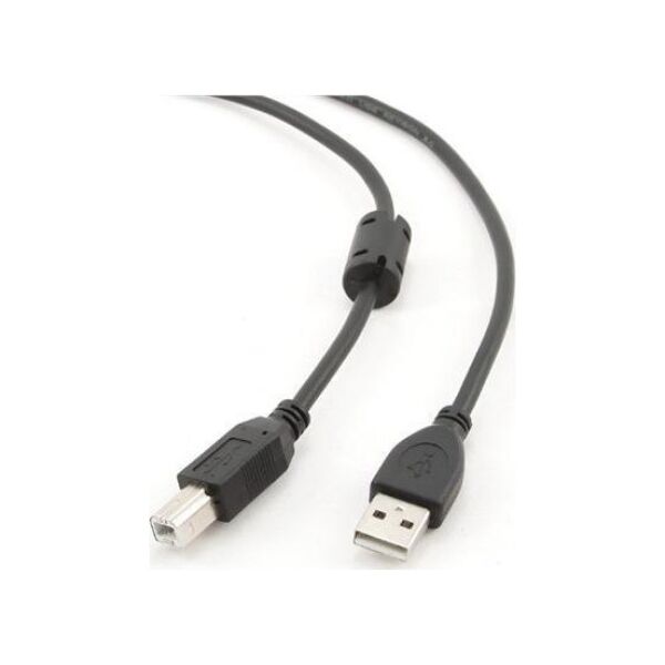 Kabel USB Gembird USB-A - USB-B 3 m Czarny (CCFB-USB2-AMBM-3M)