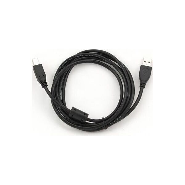 Kabel USB Gembird USB-A - USB-B 3 m Czarny (CCFB-USB2-AMBM-3M)