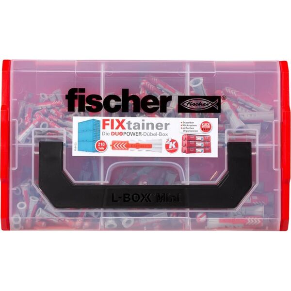 Fischer Zestaw kołków ściennych FIXtainer DUOPOWER, 210 szt. (431576)