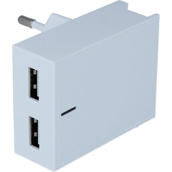 Ładowarka Swissten 2x USB-A 3 A (22047000)