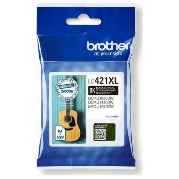 Tusz Brother Brother Ink Cart. LC-421XLBK for DCP-J1050DW, -J1140DW, MFC-J1010DW black LC421XLBK