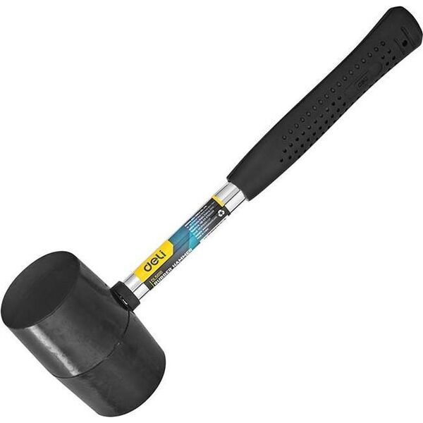 Deli Młotek gumowy Deli Tools EDL5616, 0.5kg (czarny)