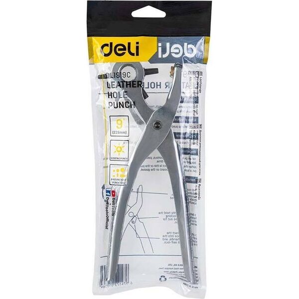 Deli Szczypce obrotowe do otworów Deli Tools EDL1919C, 9" (srebrne)