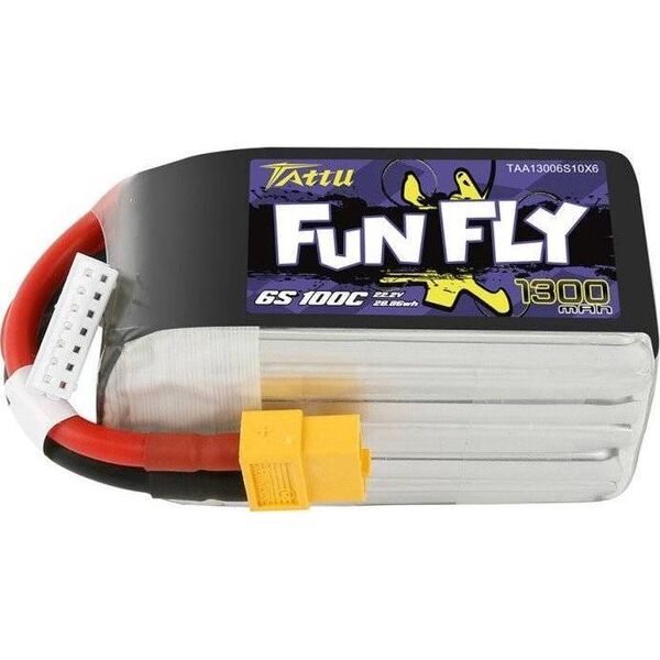 Tattu Akumulator Funfly 1300mAh 22.2V 100C 6S1P XT60 (TAA13006S10X6)