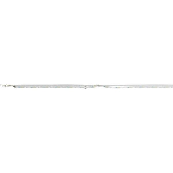 Trixie Junior, szelki dla szczeniąt, ze smyczą, taśma parciana, 27–45 cm/10 mm, 2.00 m, jasnoszare