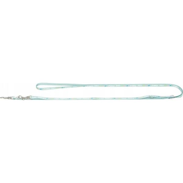 Trixie Junior, szelki dla szczeniąt, ze smyczą, taśma parciana, 27–45 cm/10 mm, 2.00 m, kolor miętowy