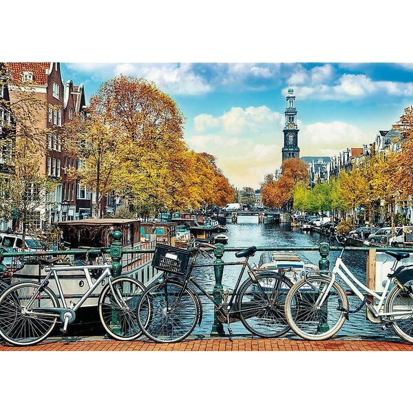 Trefl Puzzle 1000 Jesień w Amsterdamie Unlimited Fit Technology
