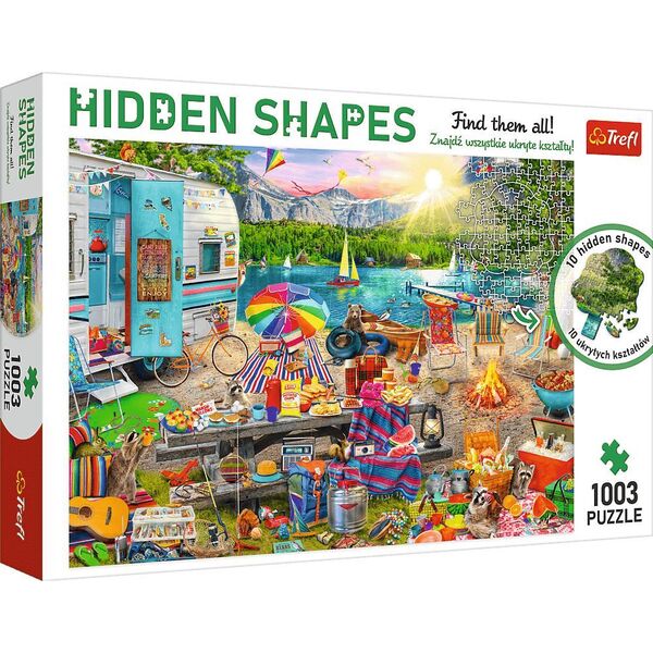 Trefl Puzzle Hidden Shapes, Wycieczka kamperem, 1003 elementy, Trefl 10677