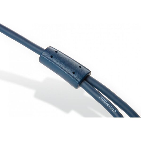 Kabel Clicktronic Jack 3.5mm - RCA (Cinch) x2 7.5m granatowy (JAB-1339077)