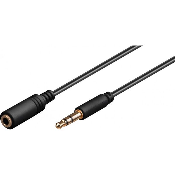 Kabel Goobay Jack 3.5mm - Jack 3.5mm 0.5m czarny (RB97111)