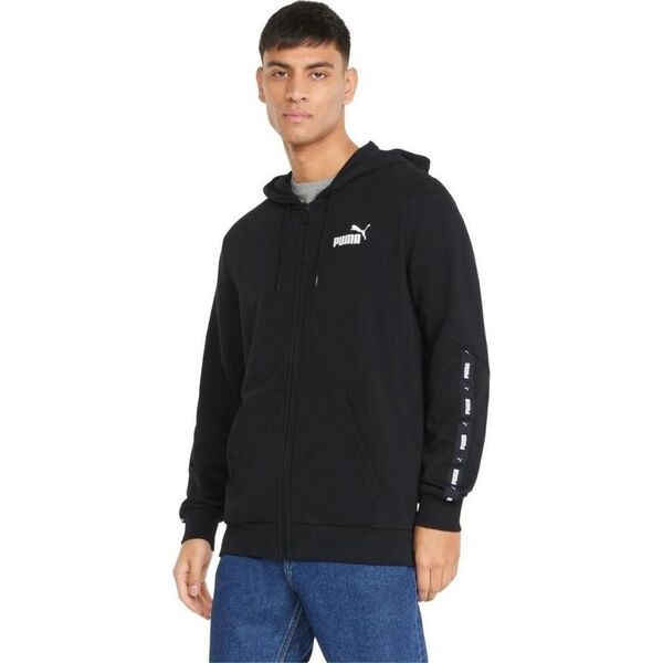 Puma Bluza męska Puma ESS+ Tape Full-Zip Hoodie TR czarna 848768 01 S