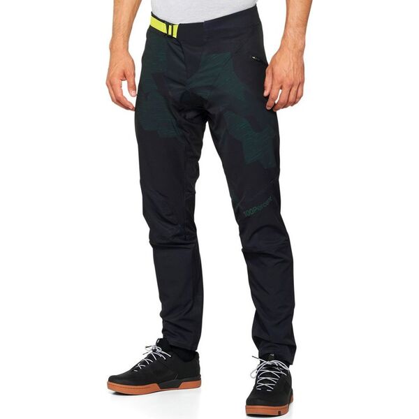 100% Spodnie męskie 100% AIRMATIC LE Pants black camo roz. 34 (EUR 48) (NEW 2022)