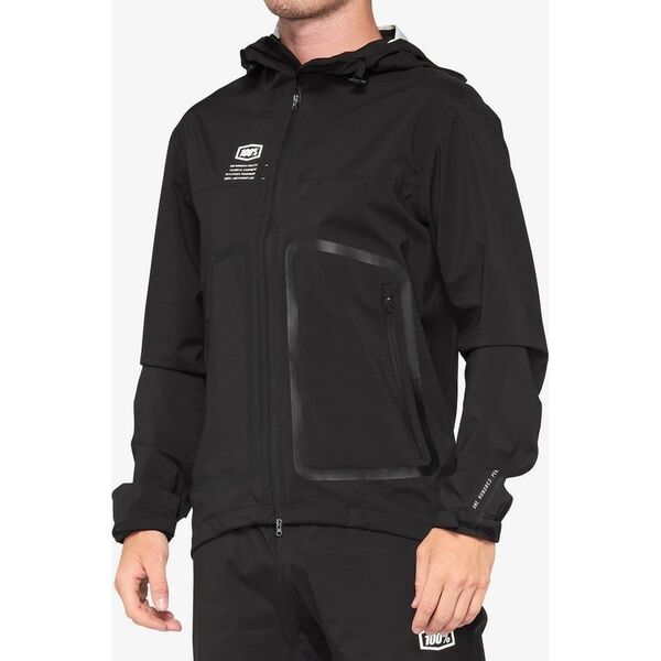 100% Kurtka męska 100% HYDROMATIC Jacket Black roz. M (NEW 2022)