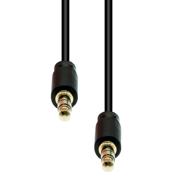 Kabel ProXtend Mini-Jack 3-Pin Slim Cable M-M Black 3M