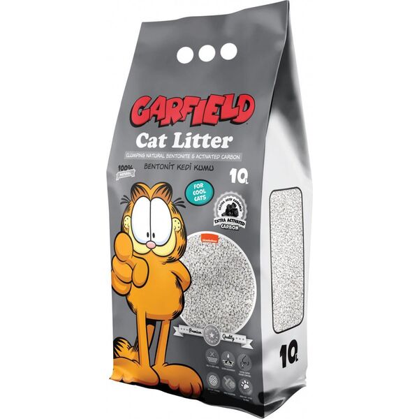 Żwirek dla kota Garfield Garfield, żwirek bentonit dla kota, z węglem aktywnym10L