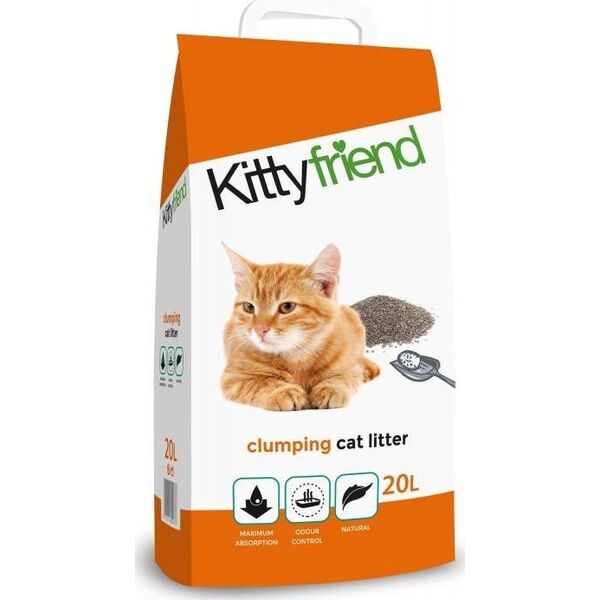 Żwirek dla kota Sanicat Kittyfriend, żwirek, dla kota, bentonit, 20L, zbrylający