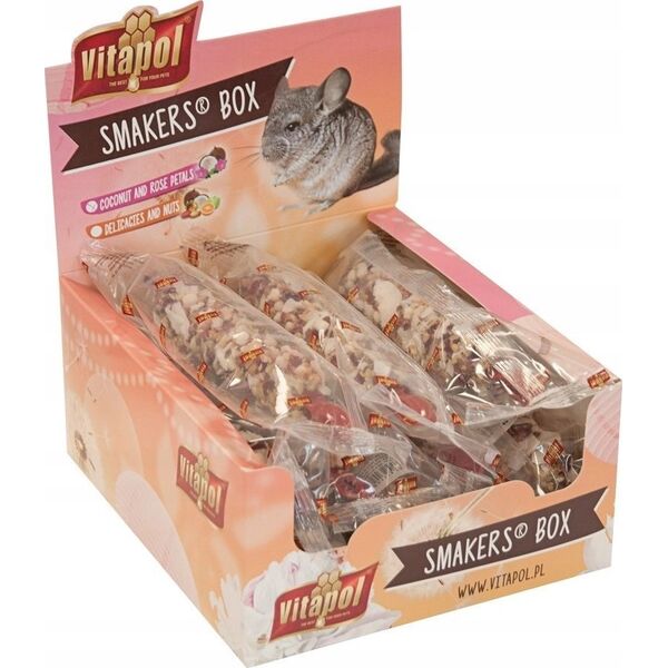 Vitapol SMAKERS BOX KOKOSOWO-RÓŻANY DLA SZYNSZYLI 12szt/box