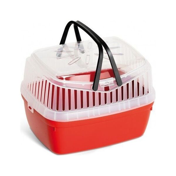 Panama Pet Transporter dla gryzoni i królików, czerwony, 30x23x21cm