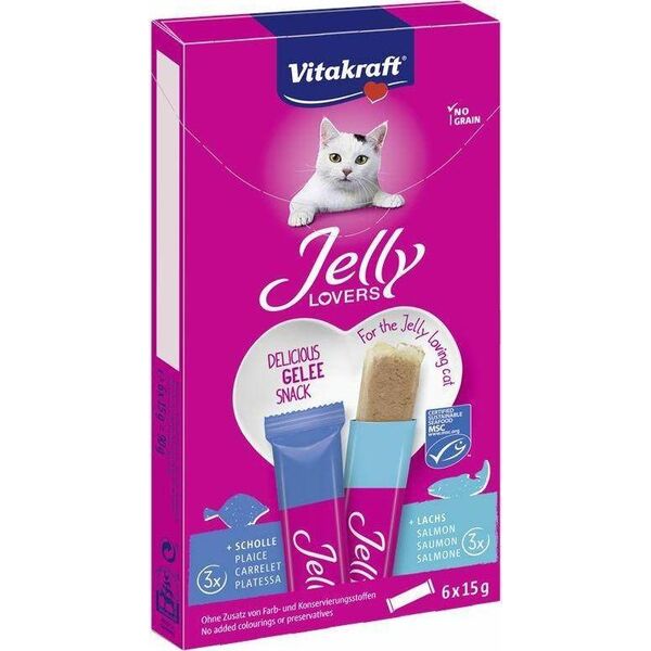 Vitakraft Vitakraft Kot 6x15g Jelly lovers Ryba