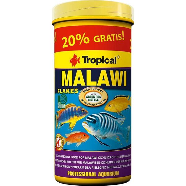 Tropical Tropical Malawi 500ml + 20% gratis, pokarm dla pyszczaków z jeziora Malawi