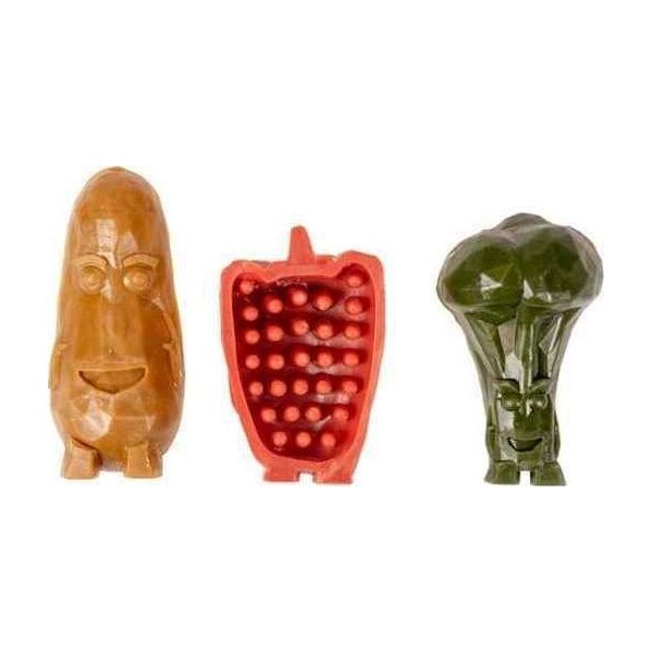Duvo+ Garden Bites Veggie Friends Large 11cm Duże Warzywka Do Czyszczenia Zębów Op.6 szt.