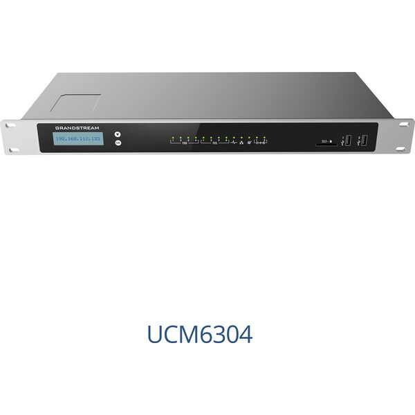 GrandStream IP PBX UCM6304 (4x FXO, 4x FXS, 300 jednoczesnych połączeń, 2000 SIP users)