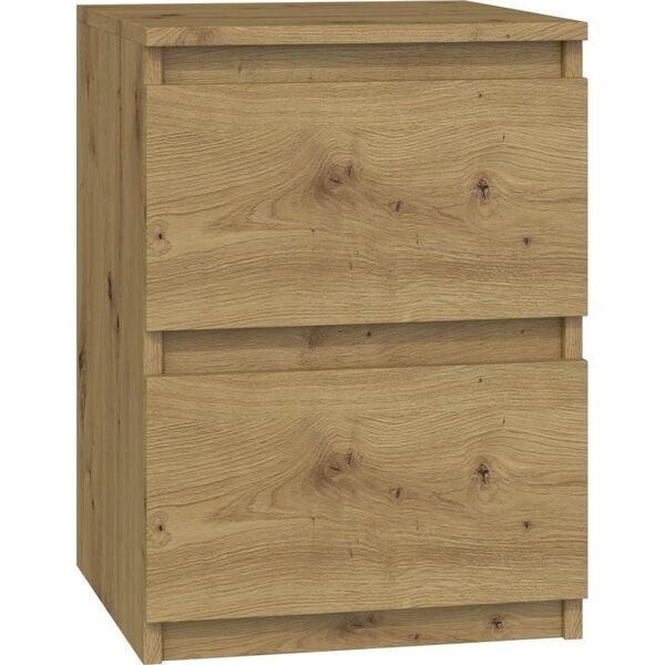 Topeshop M2 MALWA STOLIK NOCNY 2 SZUFLADY ARTISAN