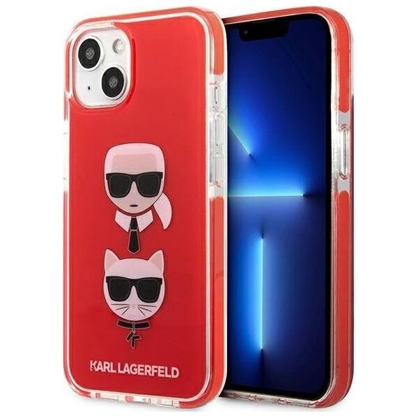 Karl Lagerfeld Karl Lagerfeld KLHCP13STPE2TR iPhone 13 mini 5,4" hardcase czerwony/red Karl&Choupette Head