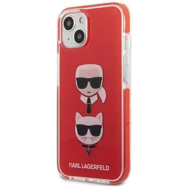 Karl Lagerfeld Karl Lagerfeld KLHCP13STPE2TR iPhone 13 mini 5,4" hardcase czerwony/red Karl&Choupette Head