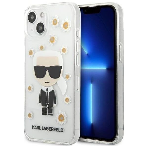 Karl Lagerfeld Karl Lagerfeld KLHCP13SHFLT iPhone 13 mini 5,4" przezroczysty/transparent Flower Ikonik Karl