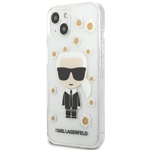 Karl Lagerfeld Karl Lagerfeld KLHCP13SHFLT iPhone 13 mini 5,4" przezroczysty/transparent Flower Ikonik Karl