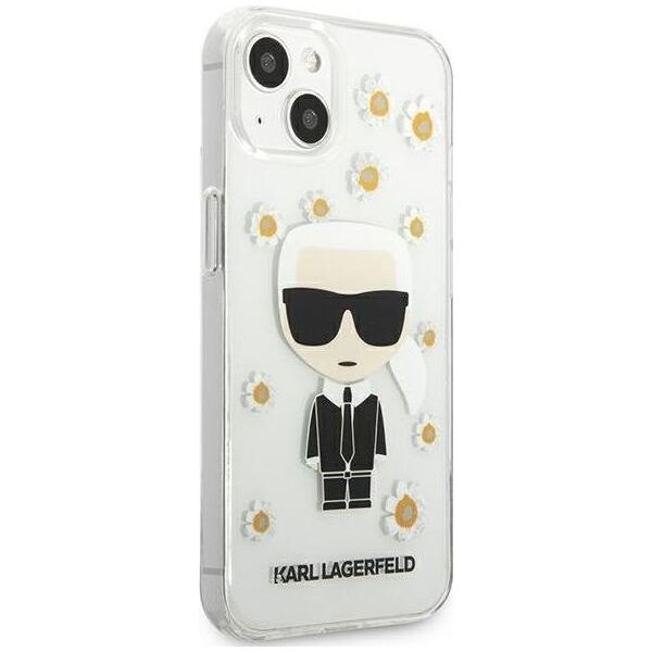 Karl Lagerfeld Karl Lagerfeld KLHCP13SHFLT iPhone 13 mini 5,4" przezroczysty/transparent Flower Ikonik Karl