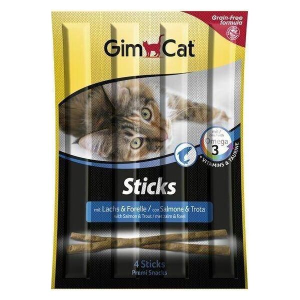 Gimcat GIMCAT STICKS 20g ŁOSOŚ&PSTRĄG 4szt. /24