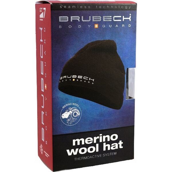 Brubeck HM10180 Czapka wełniana dwuwarstwowa unisex EXTREME WOOL jeansowy L/XL