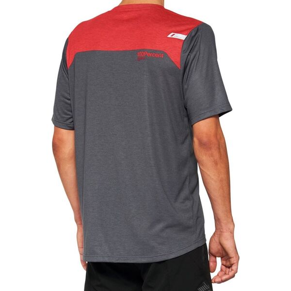100% Koszulka męska 100% AIRMATIC Jersey krótki rękaw grey midnight roz. S (NEW 2022)
