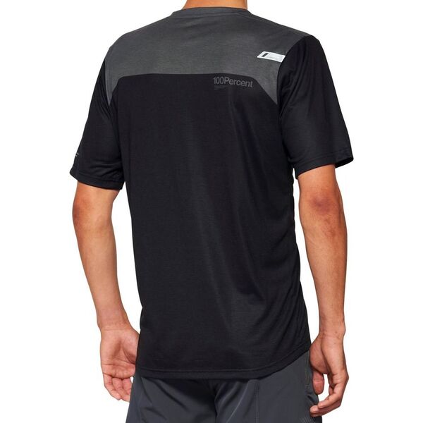 100% Koszulka męska 100% AIRMATIC Jersey krótki rękaw grey midnight roz. S (NEW 2022)