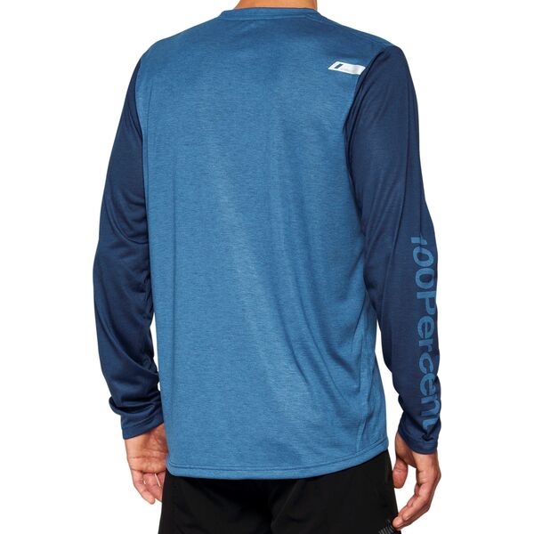 100% Koszulka męska 100% AIRMATIC Long Sleeve slate blue roz. XL (NEW 2022)