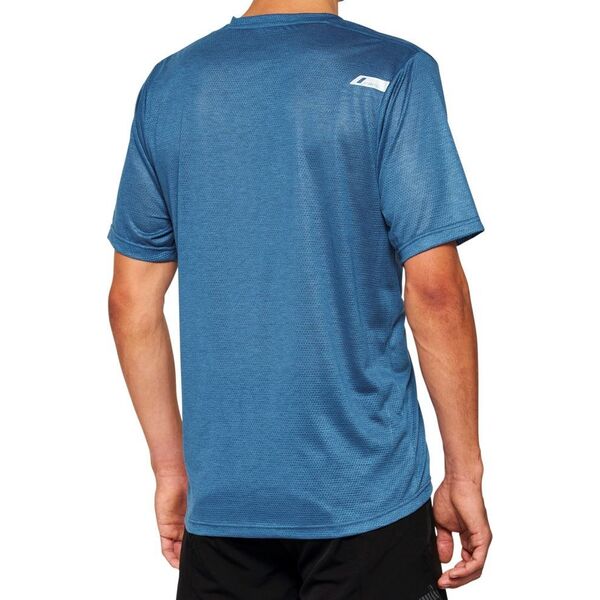 100% Koszulka męska 100% AIRMATIC Mesh Jersey krótki rękaw slate blue roz. S (NEW 2022)