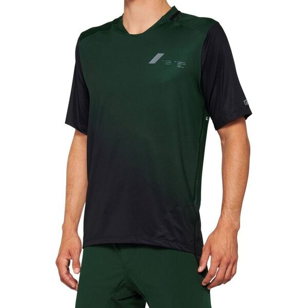 100% Koszulka męska 100% CELIUM Jersey krótki rękaw forest green black roz. XL (NEW 2022)