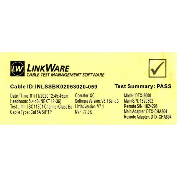 InLine InLine® Patch cable, Cat.6A, S/FTP, PUR industrial, black, 25m