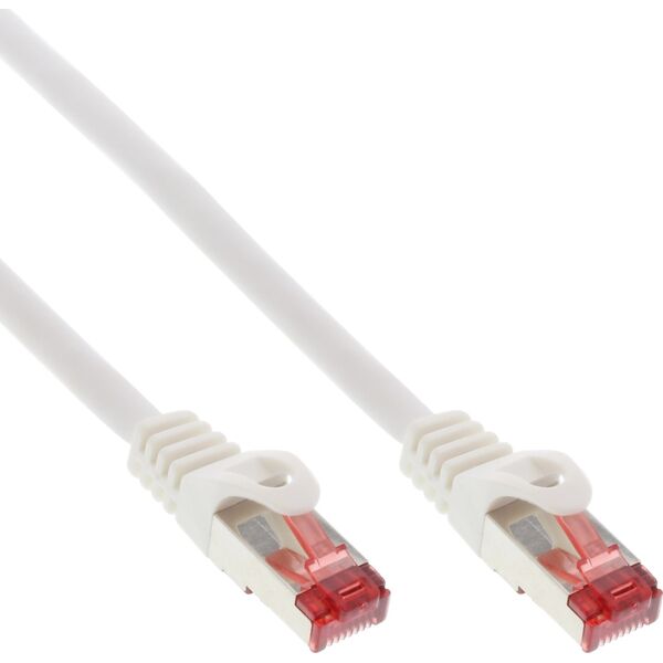 InLine 50pcs. Bulk-Pack InLine® Patch cable, S/FTP (PiMf), Cat.6, 250MHz, PVC, CCA, white, 1.5m