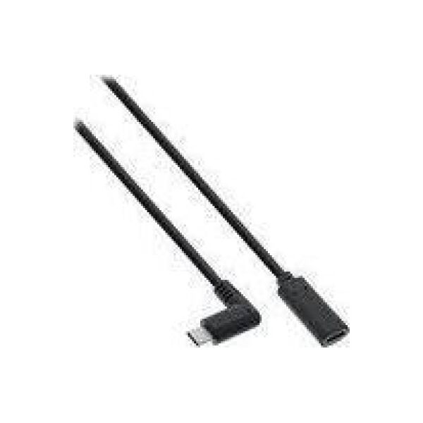 Kabel USB InLine USB-C - USB-C 1 m Czarny (35781)