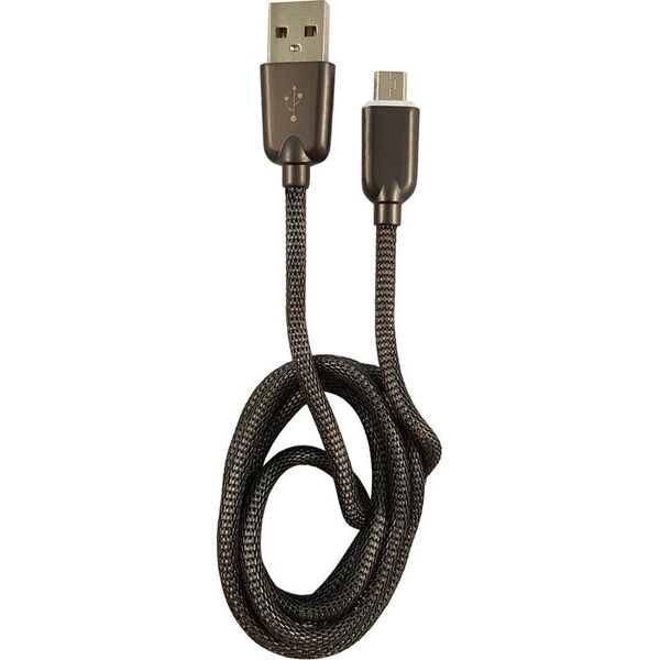 Kabel USB LC-Power USB-A - microUSB 1 m Czarny (31332F)