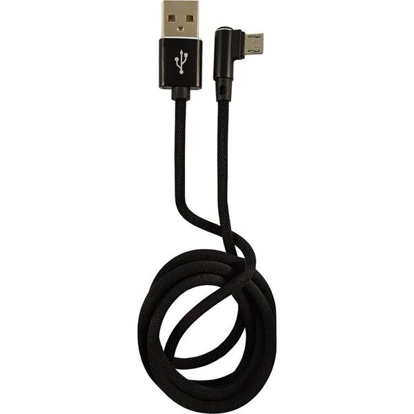 Kabel USB LC-Power USB-A - microUSB 1 m Czarny (31332B)