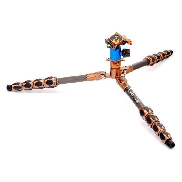 Statyw FeiYu Tech Statyw 3 Legged Thing Leo 2.0 Bronze, włókna węglowe, 5-sekcji, udźwig 30kg, głowica Pro Lever