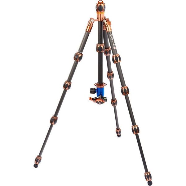 Statyw FeiYu Tech Statyw 3 Legged Thing Leo 2.0 Bronze, włókna węglowe, 5-sekcji, udźwig 30kg, głowica Pro Lever