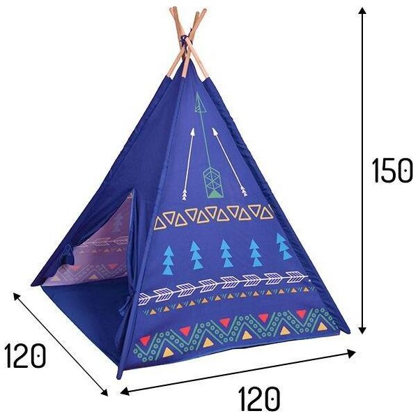 Ecotoys Namiot namiocik tipi wigwam domek dla dzieci fioletowy Ecotoys