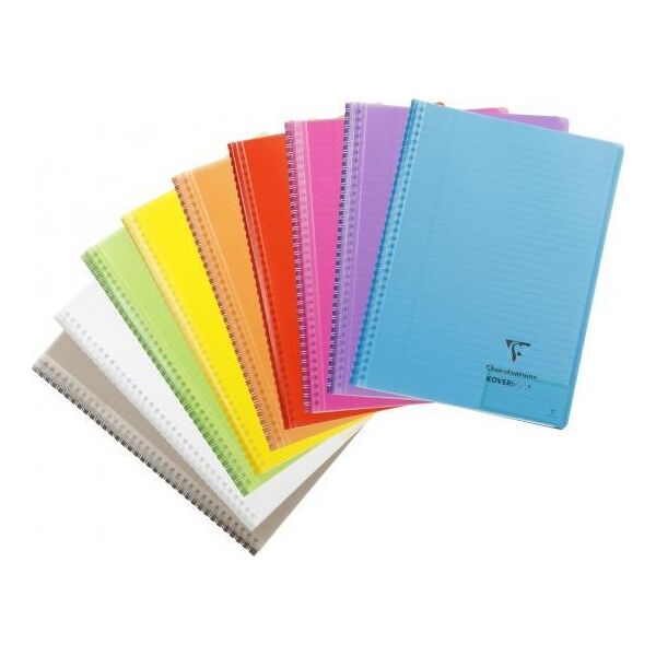 Clairefontaine KOŁOZESZYT 17X22CM 80K LINIA KOVERBOOK PP 1 SZTUKA MIX KOLORÓW